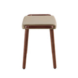 Geta Ottoman in Barley and Antique Walnut - Ornate Home