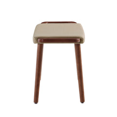 Geta Ottoman in Barley and Antique Walnut - Ornate Home