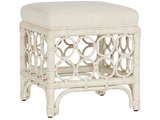 Getaway Nomad Snow/Egret Rattan Stool - Ornate Home