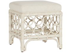 Getaway Nomad Snow/Egret Rattan Stool - Ornate Home