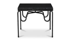 Getty Black Granite Side Table - Ornate Home