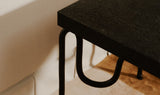 Getty Black Granite Side Table - Ornate Home