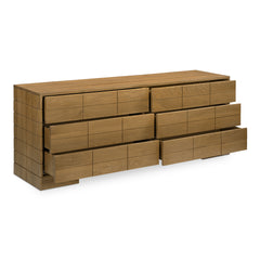 Gia Brown 6 Drawer Dresser - Ornate Home