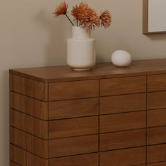 Gia Brown 6 Drawer Dresser - Ornate Home