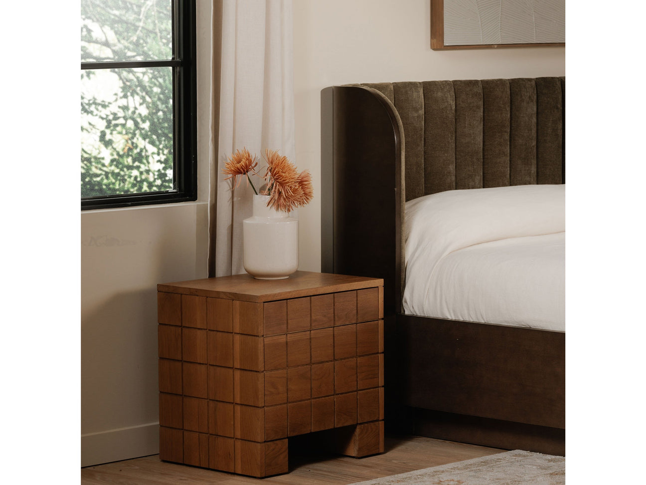 Gia Brown Nightstand - Ornate Home