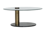 Giada Brass/Black Coffee Table - Ornate Home
