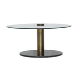 Giada Brass/Black Coffee Table - Ornate Home