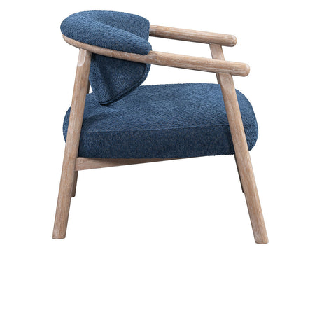 Giana Blue/White Wash Accent Chair - Ornate Home