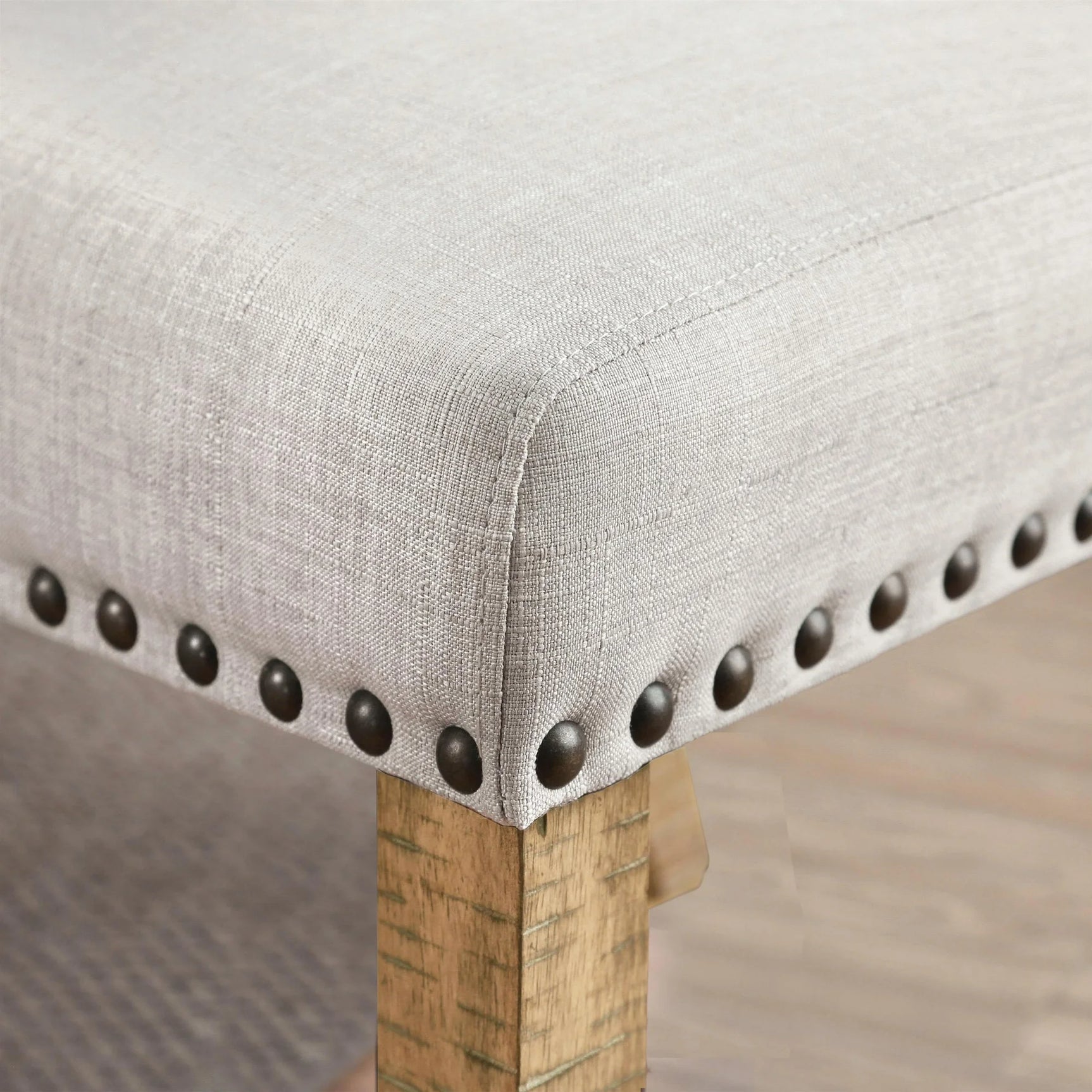 Gianna Rustic Oak/Brown 9 Pc. Dining Room Set (w/ 2 Wingback Chairs) - Ornate Home