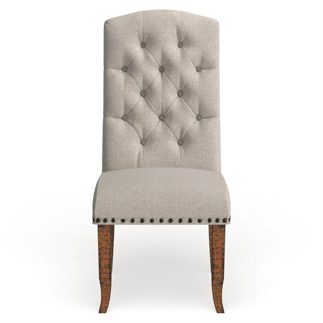 Gianna Rustic Oak/Brown 9 Pc. Dining Room Set (w/ 2 Wingback Chairs) - Ornate Home