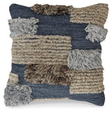 Gibbend Blue/Gray/White Pillow - Ornate Home