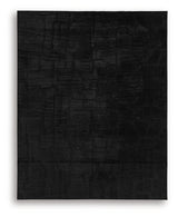Gibbswell Black Washable Large Rug - Ornate Home