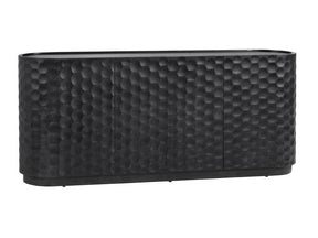 Gibson Black Four-Door Sideboard - Ornate Home