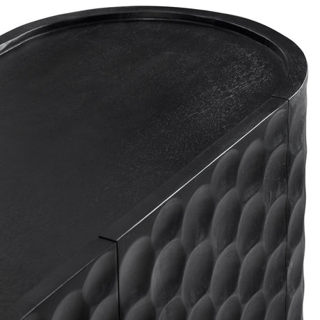 Gibson Black Four-Door Sideboard - Ornate Home