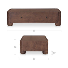 Gibson Burl Coffee Table - Ornate Home