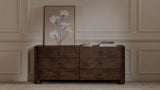 Gibson Dark Brown 6 Drawer Dresser - Ornate Home