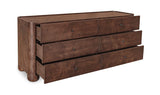 Gibson Dark Brown 6 Drawer Dresser - Ornate Home