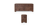 Gibson Dark Brown 6 Drawer Dresser - Ornate Home