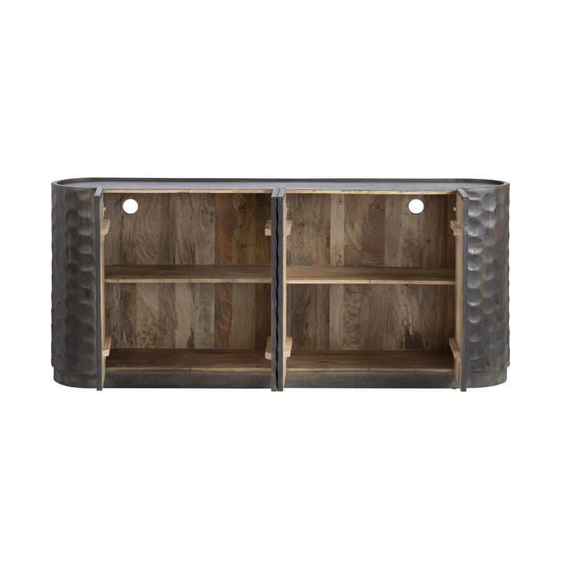 Gibson Gray Four-Door Sideboard - Ornate Home