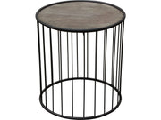 Gibson Grey Oak Round End Table - Ornate Home