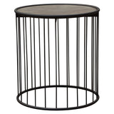 Gibson Grey Oak Round End Table - Ornate Home