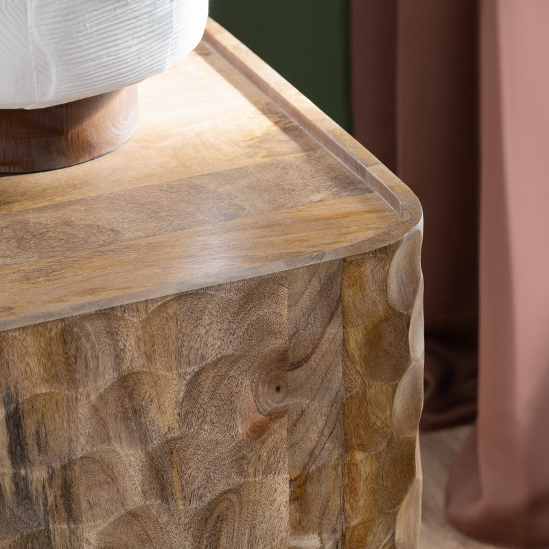 Gibson Natural Brown End Table - Ornate Home