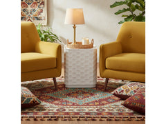 Gibson White End Table - Ornate Home