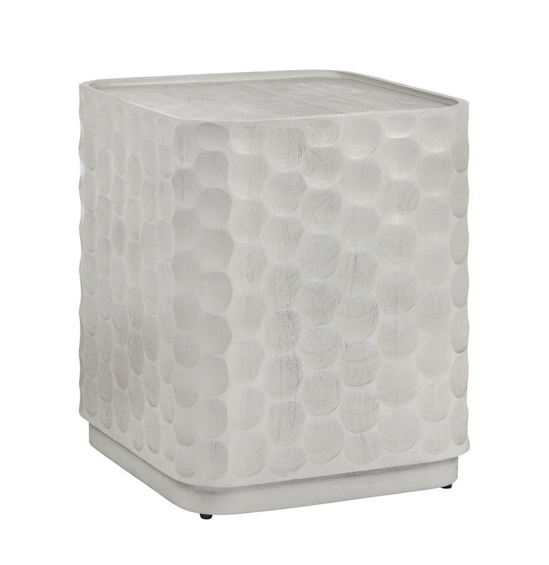 Gibson White End Table - Ornate Home