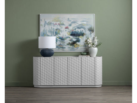 Gibson White Four-Door Sideboard - Ornate Home