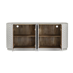 Gibson White Four-Door Sideboard - Ornate Home