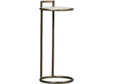 Gibson White Round End Table - Ornate Home