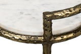 Gibson White Round End Table - Ornate Home
