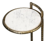 Gibson White Round End Table - Ornate Home