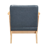 Gideon Blue Light wood Accent Chair - Ornate Home