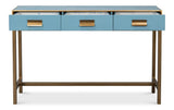 Gideon Blue Shagreen Console - Ornate Home