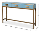 Gideon Blue Shagreen Console - Ornate Home