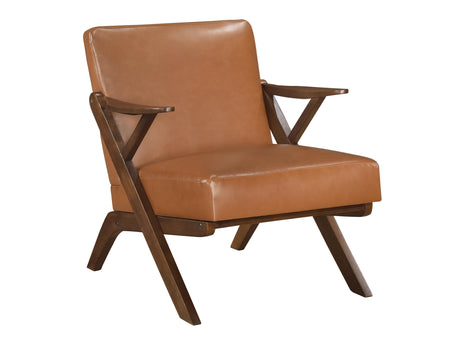 Gideon Brown Dark wood Accent Chair - Ornate Home