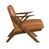 Gideon Brown Dark wood Accent Chair - Ornate Home