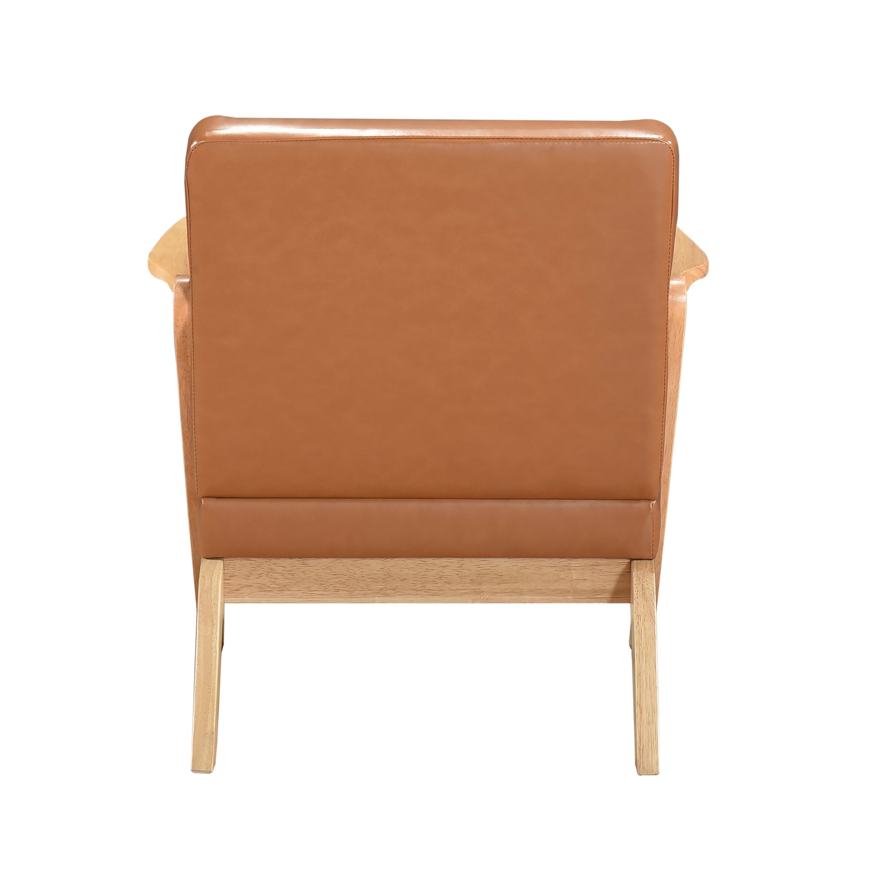 Gideon Brown Light wood Accent Chair - Ornate Home