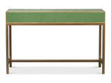 Gideon Green Shagreen Console - Ornate Home