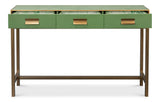 Gideon Green Shagreen Console - Ornate Home