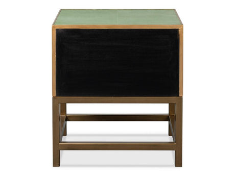 Gideon Green Side Table - Ornate Home