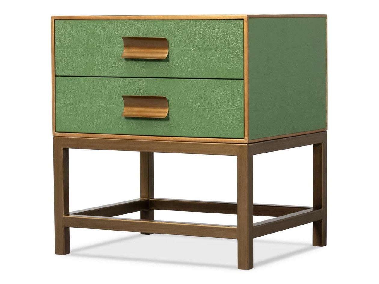 Gideon Green Side Table - Ornate Home