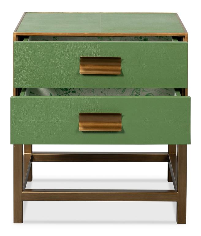 Gideon Green Side Table - Ornate Home