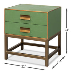 Gideon Green Side Table - Ornate Home