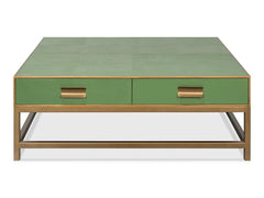 Gideon Green Square Coffee Table - Ornate Home