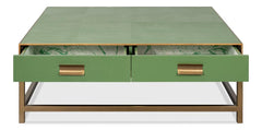 Gideon Green Square Coffee Table - Ornate Home