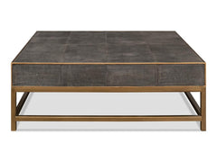 Gideon Grey Shagreen Coffee Table - Ornate Home