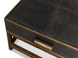 Gideon Grey Shagreen Coffee Table - Ornate Home