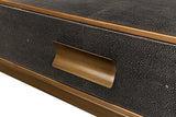 Gideon Grey Shagreen Coffee Table - Ornate Home